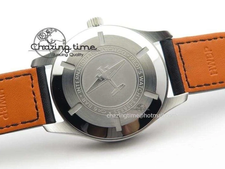 MIROTIME 0116 Fashionable Mark XVIII IW327002 V6F Best Edition White Dial On Black Leather Strap A 7312